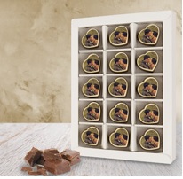 chocolade bonbons met eigen foto drukken