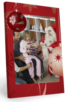 foto adventskalender chocolade gepersonaliseerd