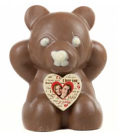 chocolade beertje met foto