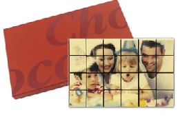 chocolade fototelegram of fotopuzzel