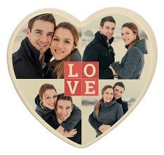 chocolade hart met foto
