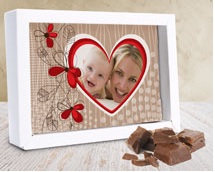 Chocolade wenskaart met eigen foto