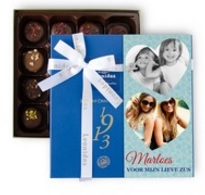 leonidas pralines of bonbons met foto op de verpakking