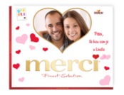 merci chocolade gepersonaliseerd met hart en foto en tekst