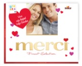 merci chocolade met foto en naam